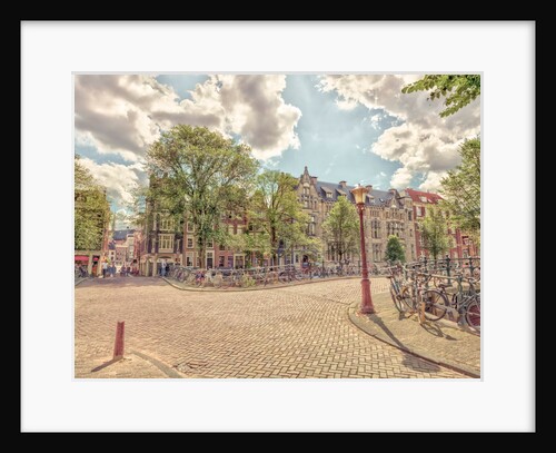 Bicycle parked on the street by Assaf Frank